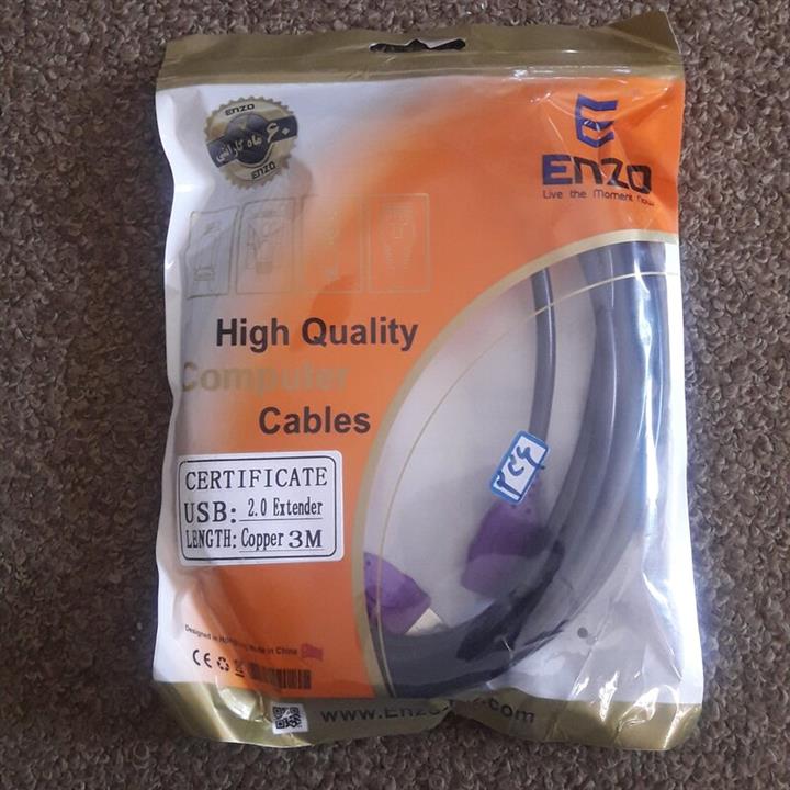 کابل افزایش USB 3 متری Enzo